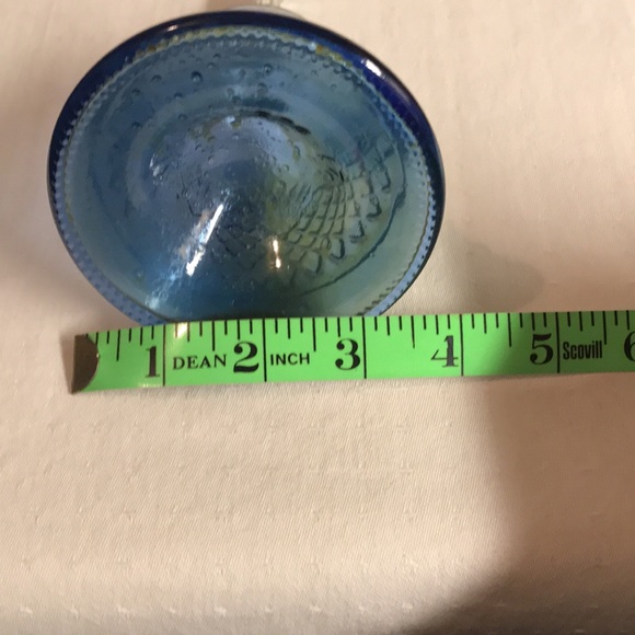 Vintage Avon Moonwind Cologne Cobalt Blue Glass Bell Perfume Bottle - EMPTY - Picture 7 of 7